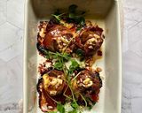 A picture of step 1 of Baked figs, mascarpone and Parma Ham.