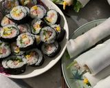 Hình bước làm 2 của món Kimbap nèee