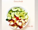 Hình bước làm 1 của món Smoothie Dưa leo x Táo