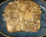 A picture of step 10 of Philly Cheese Steak for Breakfast.