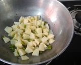A picture of step 3 of Sago khichdi.