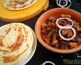 A picture of step 33 of Kerala style Beef fry with Malabar Paratha.
