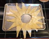 A picture of step 4 of Veggie croissant ring.
