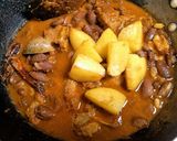 A picture of step 5 of Lemony Rajma Mutton Masala.