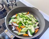 蘿蔔櫛瓜香菇炒蛋的食譜步驟3照片