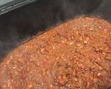 A picture of step 5 of Chili for Frito Chili Pie.