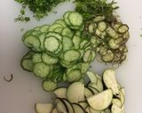 A picture of step 2 of Japanese cucumber and eggplant salad.