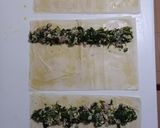 Foto del passaggio 3 della ricetta Girella ripiena di prosciutto cotto, scamorza e bietole