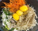 A picture of step 1 of Potato Cabbage Pancakes.