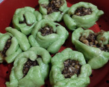 Foto langkah ke 8 dari resep Bakpao Pandan Mawar isi Kacang Tanah.