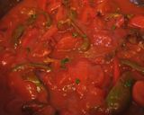 A picture of step 2 of Roasted "Bell" pepper pasta.