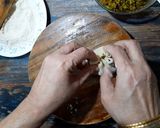 A picture of step 7 of Matar ka Paratha.