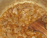 A picture of step 2 of Kaleji Masala.