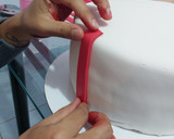 Foto del paso 9 de la receta: Pastel de fondant navideño