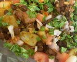 A picture of step 8 of Chana chaat In Bombay style.