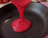 A picture of step 3 of Red Velvet Pancakes with Nutella.