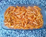 Foto del paso 9 de la receta Plumas a la boloñesa con 5 quesos al horno