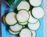 A picture of step 1 of Spaghetti with Zucchini and Ricotta Salata.