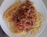 Hình bước làm 4 của món Mì Spaghetti thịt bê