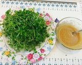 Hình bước làm 1 của món Salat rau mầm nhà trồng