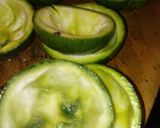 Foto del paso 1 de la receta: Zapallitos rellenos con guarnición de arroz amarillo