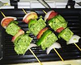 A picture of step 3 of Veg Tofu chutney  kebabs.