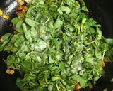A picture of step 5 of Paneer Kulfa Saag Stir Fry.