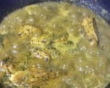 Foto del paso 9 de la receta: Encocado de lebranche y mariscos con monedas de plátano verde y arroz blanco con cucayo