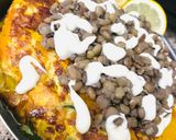 Foto del paso 4 de la receta: TORTILLA DE ZAPALLO CALABAZA Y ZAPALLITOS (con topping de lentejas)