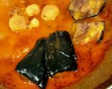 A picture of step 4 of Brinjal potatoes lentils dry dumplings Gravy.