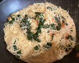 A picture of step 5 of Tuscan Chicken Pasta.
