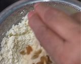 A picture of step 4 of Chhena Poda.