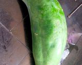 A picture of step 1 of Raw Papaya Sambhara.