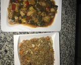 A picture of step 14 of Thai fried rice and fish chili sauce.