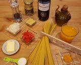 Foto del paso 1 de la receta Espaguetis a la naranja con almendras