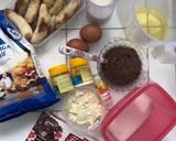 Foto langkah ke 1 dari resep Brownies Pisang Keju Kukus.