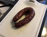 Une image de l'étape 1 de Cake au olives multicolores et chorizo noir.