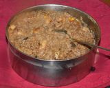 A picture of step 5 of SAKKARAI PONGAL(SWEET PONGAL) WITH RED RICE.