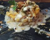 Foto del passaggio 8 della ricetta #halloween #busiati con crema di #zucca e crema di #zola DOP