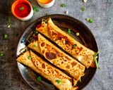 A picture of step 8 of Vegetable Wraps.