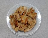 Foto del paso 2 de la receta: ✅ Tallarines con pollo y champiñones con salsa de crema y quesos 🍝🍗
