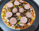 عکس مرحله 3 از دستور پیتزا مخلوط 🍕🥤