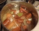2037.Fermentált káposzta füstölt hússal gerslivel recept fázis 2 fotója