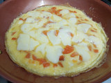Tortilla con zanahoria y muzzarella
