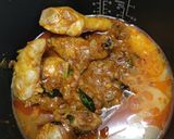 Gambar langkah 4 resipi Nasi Kari Ayam.