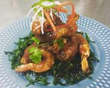 รูปขั้นตอนการทำที่ 5 ของ กุ้งปลายหญ้าราดซอสมะขาม