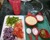 A picture of step 1 of Vegetables Omlette.