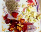 A picture of step 7 of Baingan ka raita.