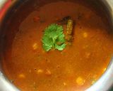 A picture of step 4 of Satvik chole (no onion garlic).