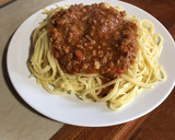 Foto del paso 5 de la receta: Tallarines con salsa bologñesa